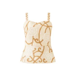 Miranda Top in Khaki Garden