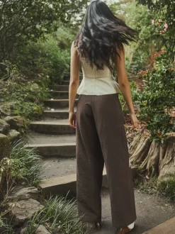 Miranda Top in Khaki Garden