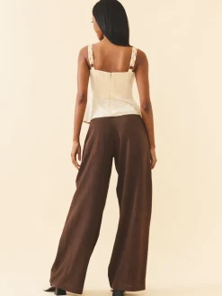 Miranda Top in Khaki Garden