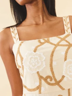 Miranda Top in Khaki Garden