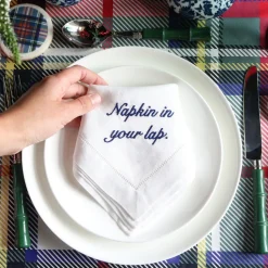 Miss Manners Dinner Napkins, Set of 4