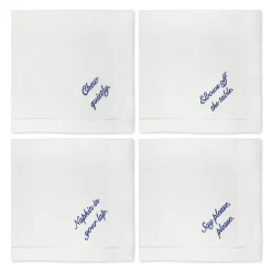 Miss Manners Dinner Napkins, Set of 4