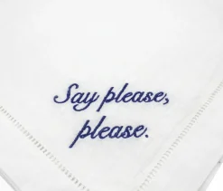 Miss Manners Dinner Napkins, Set of 4