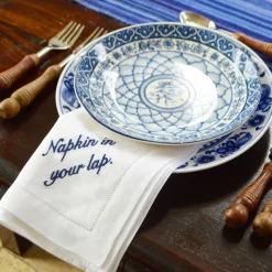 Miss Manners Dinner Napkins, Set of 4
