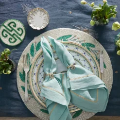 Mistletoe Hand Beaded Placemat