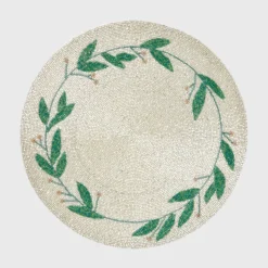 Mistletoe Hand Beaded Placemat