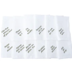 Mixed Messages Dinner Napkins, Set of 12