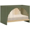 Moab 3-in-1 Convertible Crib in Olive & Ash