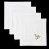 Mod Tree Gold Cocktail Napkin Set