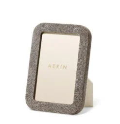 Modern Shagreen Frame, Chocolate
