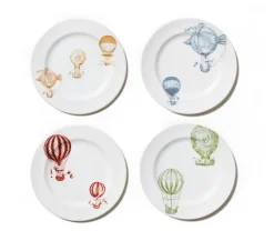 Mongolfiere Double Plates Collection, Set of 4