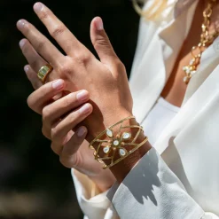 Monique Gem Cuff in Mother of Pearl