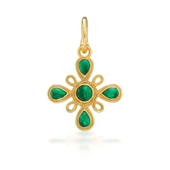 Monique Gem Pendant in Malachite