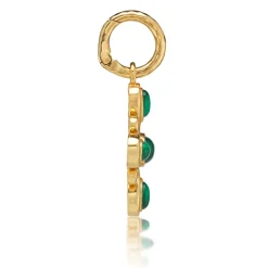 Monique Gem Pendant in Malachite