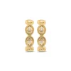Monique Hoop Earrings in Gold & Cubic Zirconia