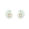 Monomoy Shell Stud in Mother of Pearl