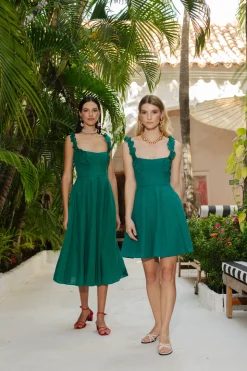 Monstera Dress Calf Length