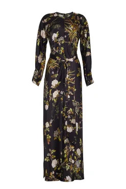 Montgomery Dress in Alfine Gardens Black