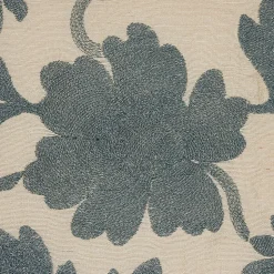 Moon Garden Embroidery Fabric in Blue