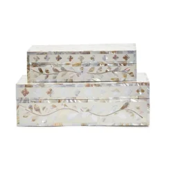 MOP Tear Hinged Cover Box, Set of 2