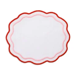 Morgan Placemat and Napkin Set in Pink