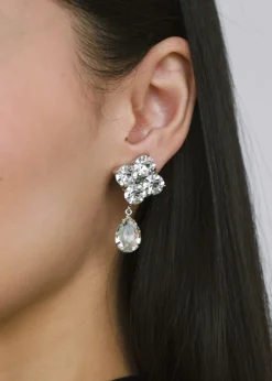 Morgana Earrings in Crystal