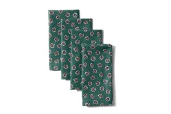 Moss & Berry Napkins in Green, Set of 4