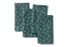 Moss & Berry Napkins in Green, Set of 4