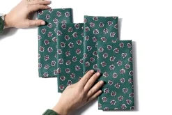 Moss & Berry Napkins in Green, Set of 4