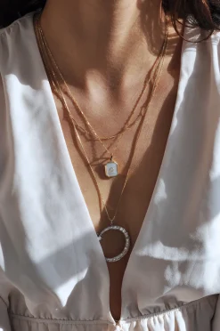 Mother of Pearl Bezel Charm