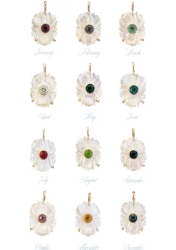 Mother Of Pearl Month Charm