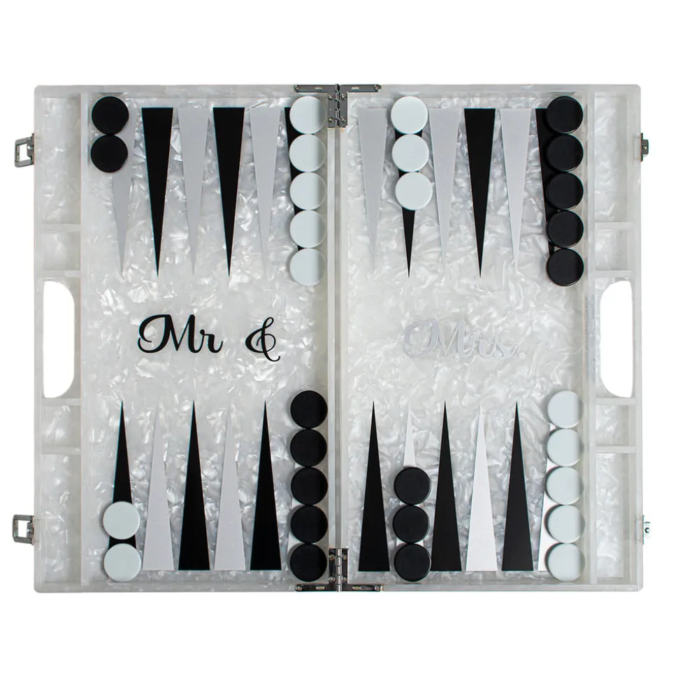 Mr. & Mrs. Backgammon Board