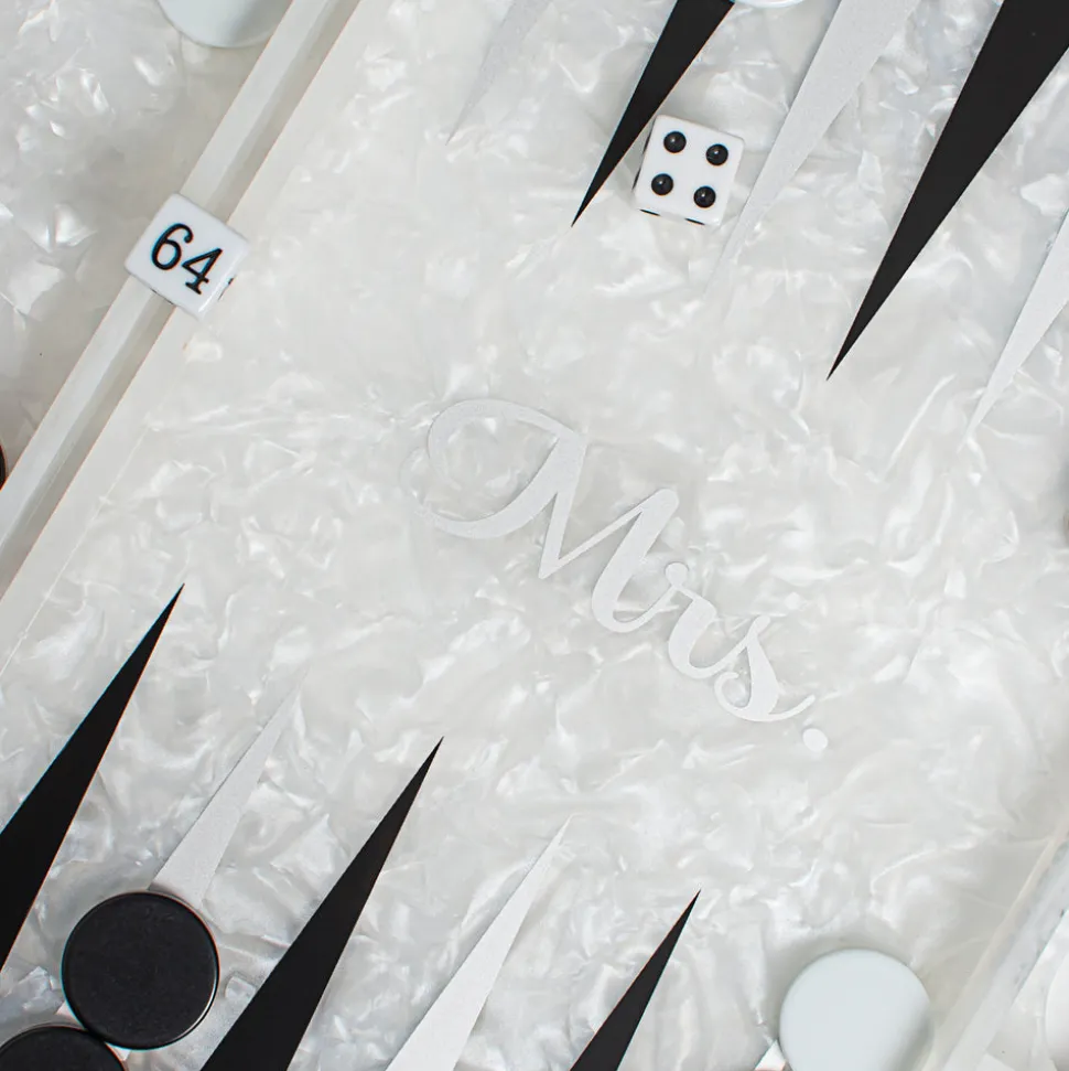 Mr. & Mrs. Backgammon Board