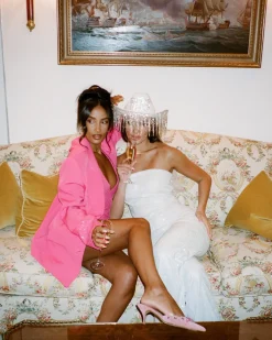 Mrs Diamanté Fringe Cowgirl Hat