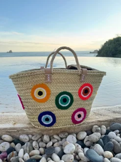 Multi Color Evil Eye Tote
