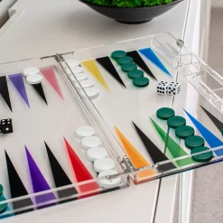 Multicolor Backgammon Board