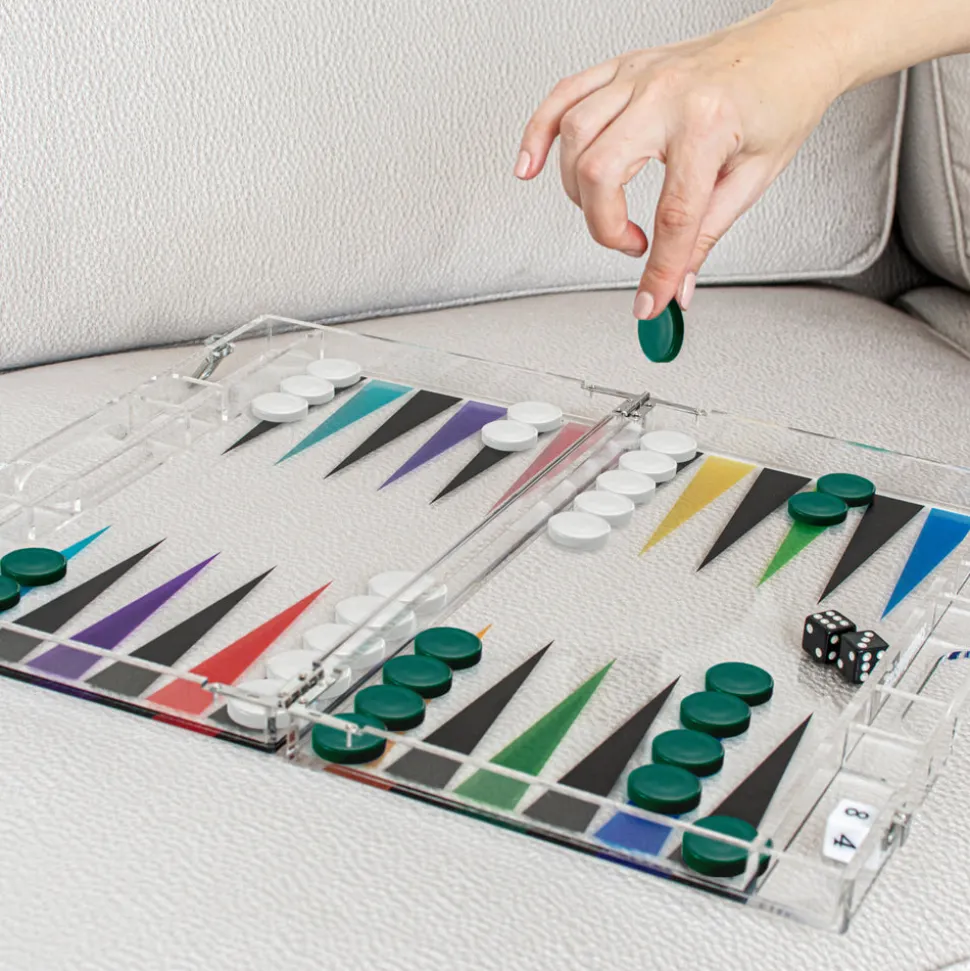 Multicolor Backgammon Board