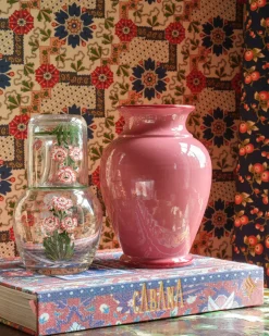 Murano Garofano Hand-Painted Bedside Set