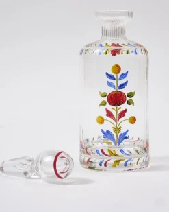 Murano Hand-Painted Oil Bottle Multicolor