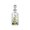 Murano Hand-Painted Oil Bottle in Yellow Flower