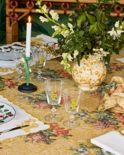 Murano Primrose Hand-Painted Water Glass