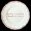 My Cooking is So Good, That Even the Smoke Alarm Cheers Me On! Scalloped Plate, Set of 6