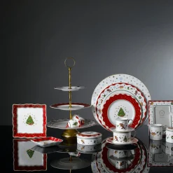 My Noel 9" Lace Square Tray