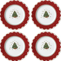 My Noel Salad & Dessert Plate, Set of 4