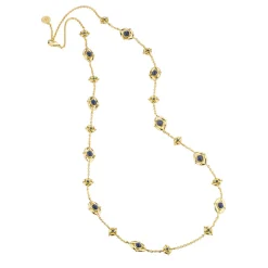 Mystic Eye Double-Sided Necklace in Blue Labradorite & Green Onyx