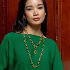 Mystic Eye Double-Sided Pendant in Blue Labradorite & Green Onyx