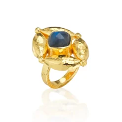 Mystic Eye Ring in Blue Labradorite