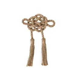 Mystic Knot Napkin Ring in Taupe, Set of 4