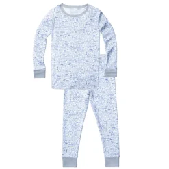 Nantucket Two Piece Kids Pajamas in Nantucket Nantucket Sky Blue