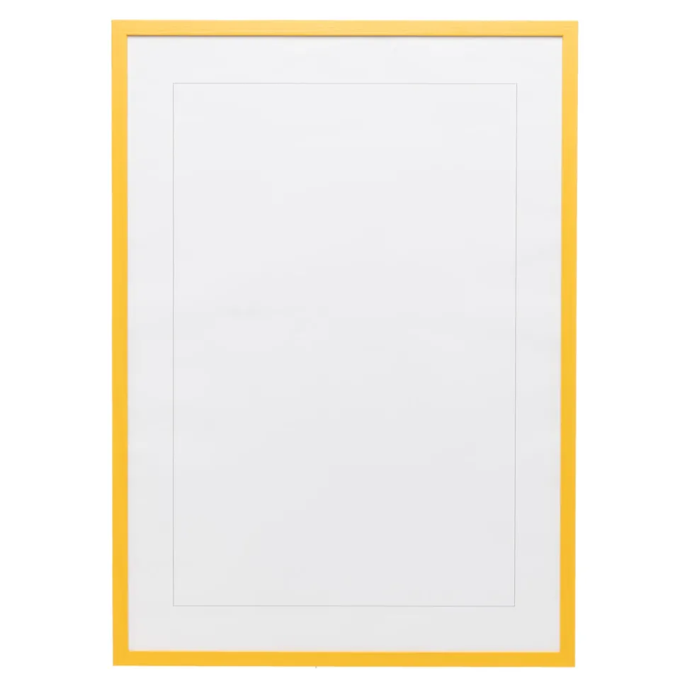 Naples Yellow Wood Picture Frame